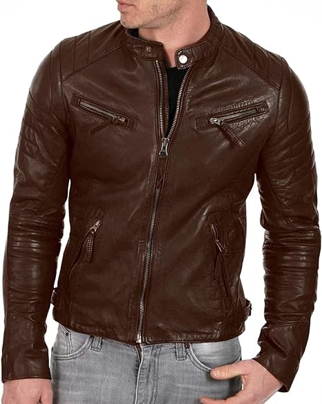 Campera de cuero caballero Wild