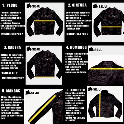 Campera de cuero caballero Wild